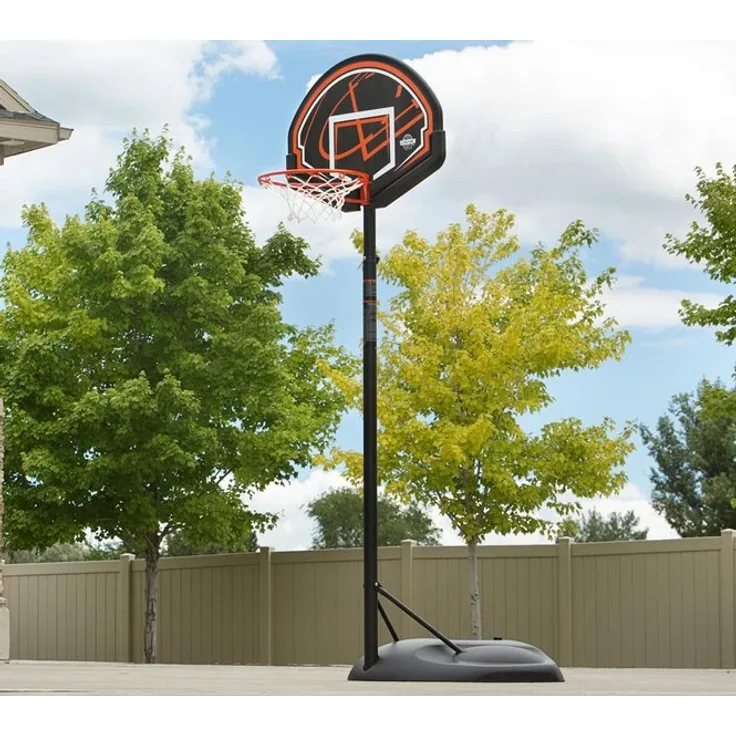 Lifetime Stahl Basketballkorb Chicago | Schwarz/Rot | 80x229 cm