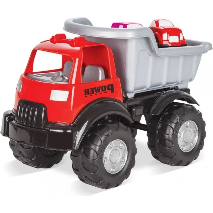 Pilsan Spielzeug LKW Power 06517 zwei kleinen Autos LKW-Kipper ab 3 Jahren rot