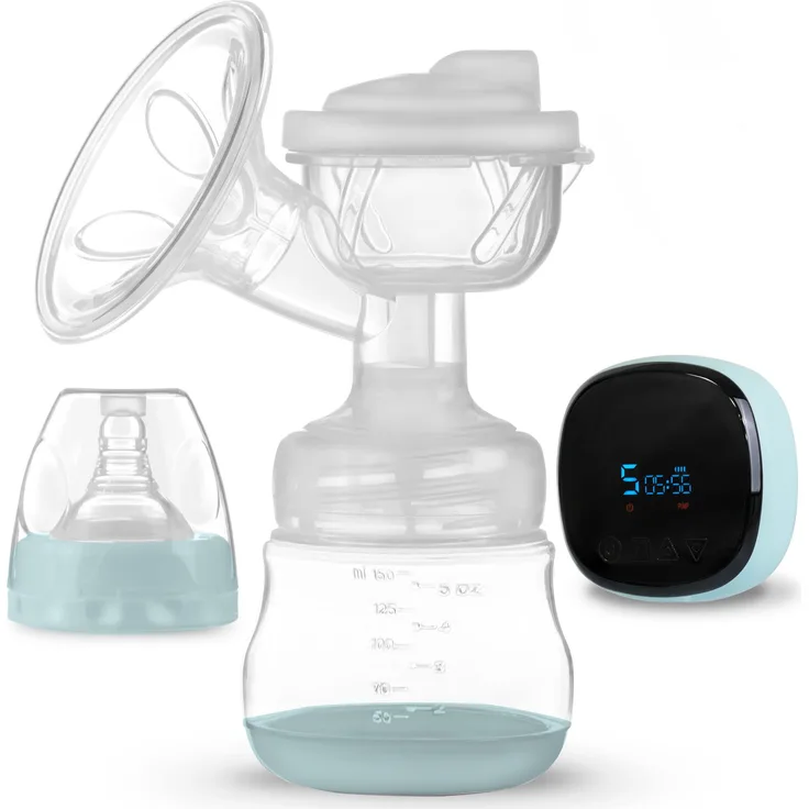 BERDSEN Zwei-Phasen-Milchpumpe, schmerzfrei, 0% BPA, benutzerfreundlich, mobil, Saugstärkenregulierung, leise, Farbe Blau