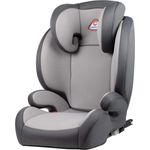 capsula® Kindersitz 2in1 mit abnehmbarer Rückenlehne 15-36 kg Isofix Autokindersitz Sitzerhöhung (grau)