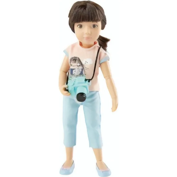 teenagerpuppe mit Kamera 23 cm