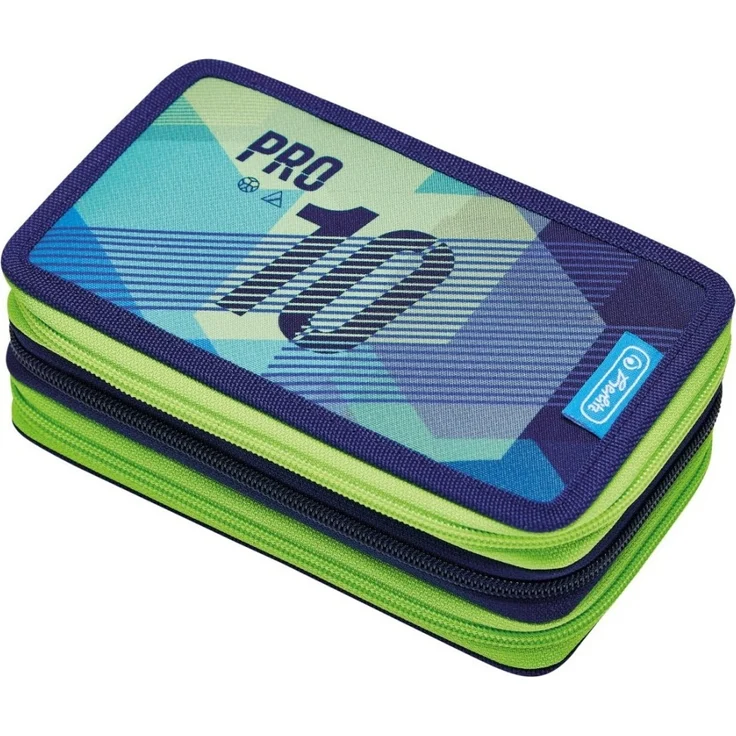 Herlitz Etui TriCase 31tlg Green Goal – Bild 1