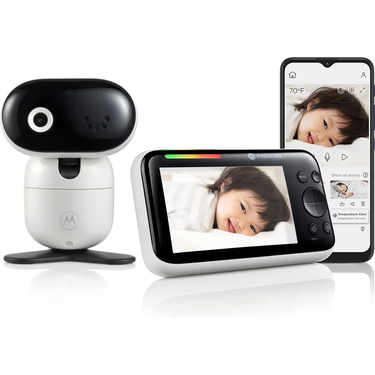 Motorola Nursery PIP1610 HD WiFi Video Babyphone mit 5" HD 720p Elterneinheit App – Ferngesteuertes Schwenken, Neigen und Zoomen – Zwei-Wege-Gespräch – Sicher und privat – Bild 1