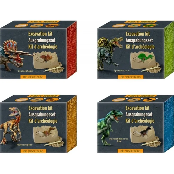 Mini-Ausgrabungsset Dino-Figur, 1 Stück, zufällige Auswahl, keine Vorauswahl möglich