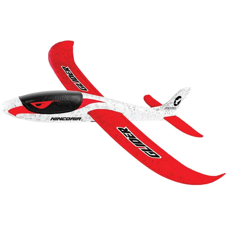Ninco (NH92029 NincoAir Glider 2 Planer Maße: 48 x 48 x 12 cm. ab 3 Jahren, weiß / rot