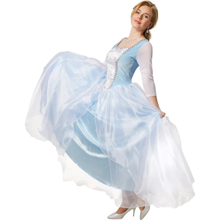 Frauenkostüm Edles Prinzessinnenkleid Cinderella - XXL