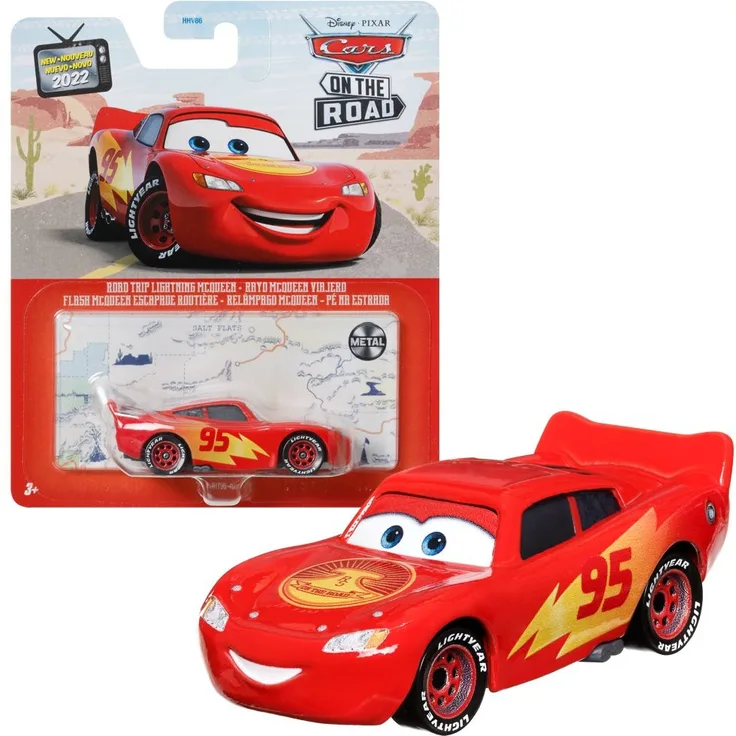 Auswahl Fahrzeuge Racing Style | Disney Cars | Die Cast 1:55 Auto | Mattel Lightning McQueen Road Trip
