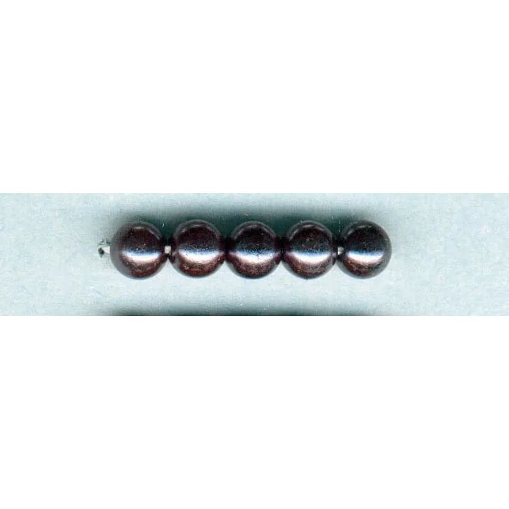 Glorex Wachs Perlen 6 mm 60 Stück, grau