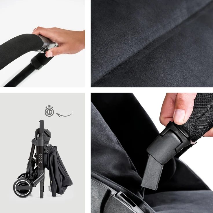 Hauck 'Apollo Duoset' Kombikinderwagen 2 in 1 Caviar, inkl. Babywanne und Beindecke – Bild 17