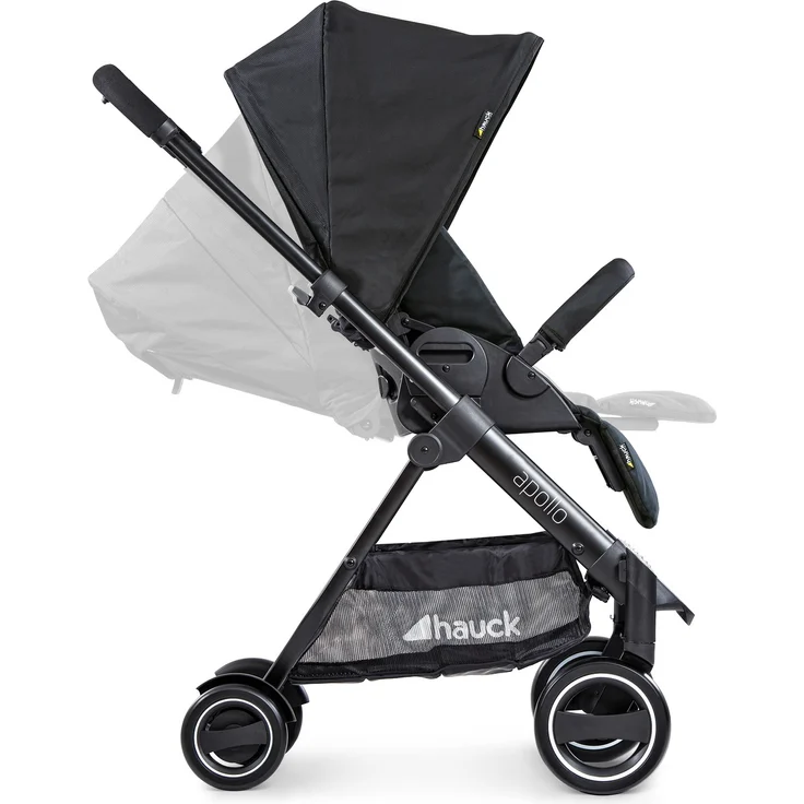 Hauck 'Apollo Duoset' Kombikinderwagen 2 in 1 Caviar, inkl. Babywanne und Beindecke – Bild 14