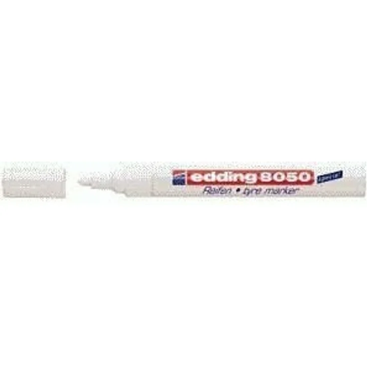 edding Reifenmarker 8050 4-8050049 2-4mm Rundspitze weiß – Bild 1