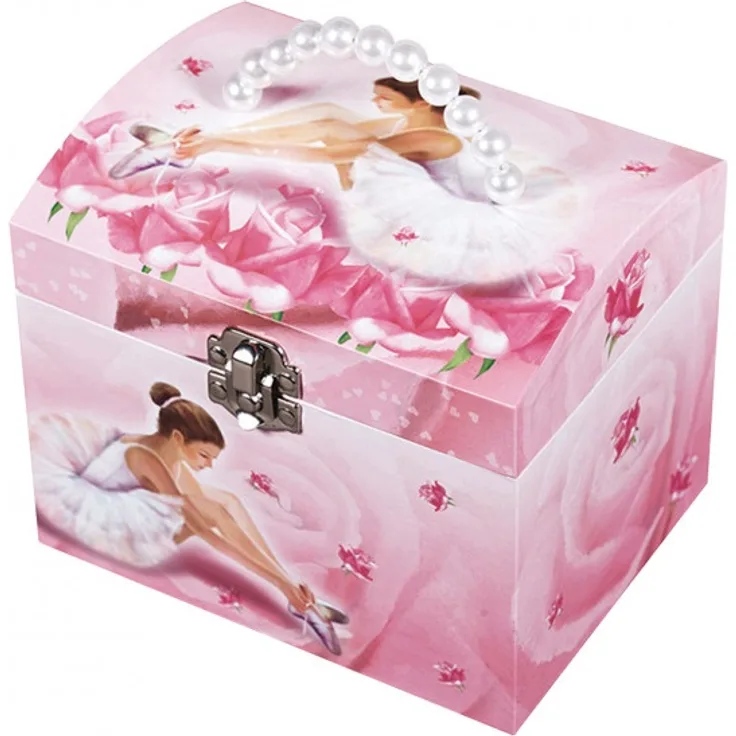 Phosphoreszierende Musik Schmuck Koffer Tänzerin Rosa - Leuchtet in der Nacht