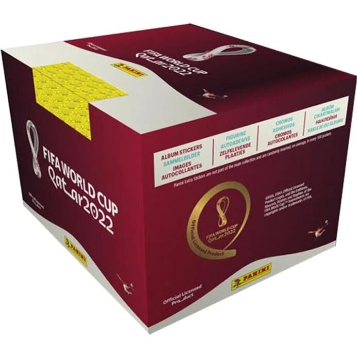 Panini WM 2022 Qatar Sammelsticker - 1 Display (100 Tüten), PORTOFREI nach Deutschland!!! – Bild 1