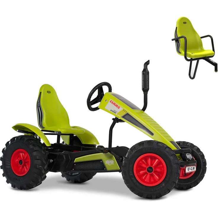 BERG Gokart Traxx CLAAS BFR-3 mit Gangschaltung inkl. Soziussitz