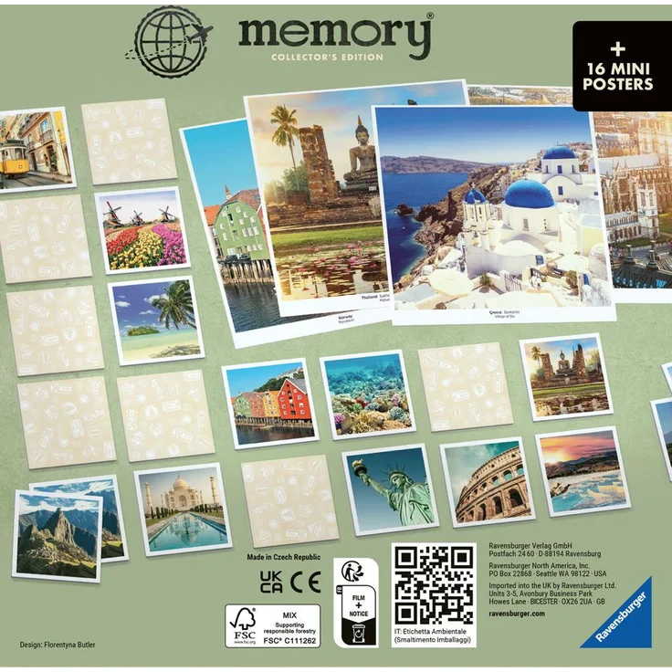 Ravensburger Collectors` memory Schnste Reiseziele 27379 - Das weltbekannte Gedächtnisspiel mit wunderschönen Bildern von Traumorten, ein besonderes memory und eine tolle Inspiration für Reiselustige – Bild 3