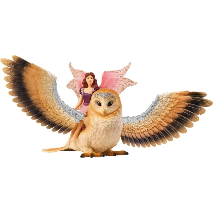 Schleich Bayala 70789 'Elfe auf Glitzer-Eule V2', ab 5 Jahren, 4 Teile - Preisvergleich – Bild 2