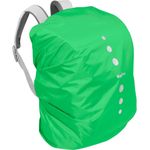 Playshoes Regenhülle, Regenschutz, Regenhaube für Schulranzen und Rucksäcke, Signalfarbe Grün M