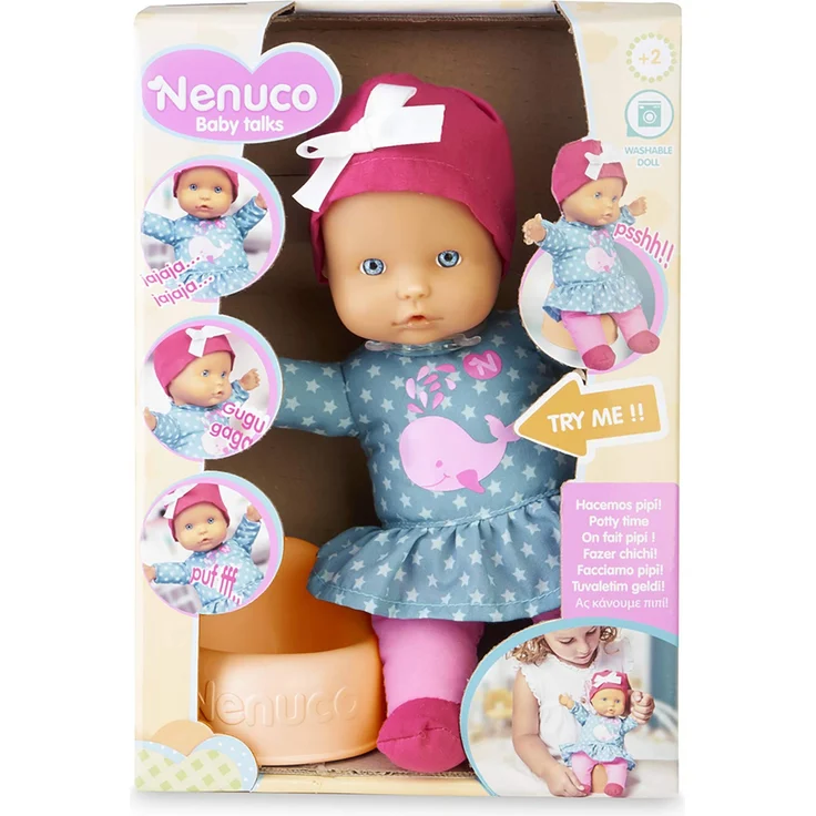 Nenuco Baby Talks we Pee - doll with Sounds for Children from 1 Year (Famosa 700016281) Bunt – Bild 1