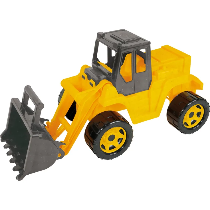 LENA 02218 - Eco GIGA TRUCKS Aufsitz-Schaufellader, Baufahrzeug, L/B/H 63x27x30 cm