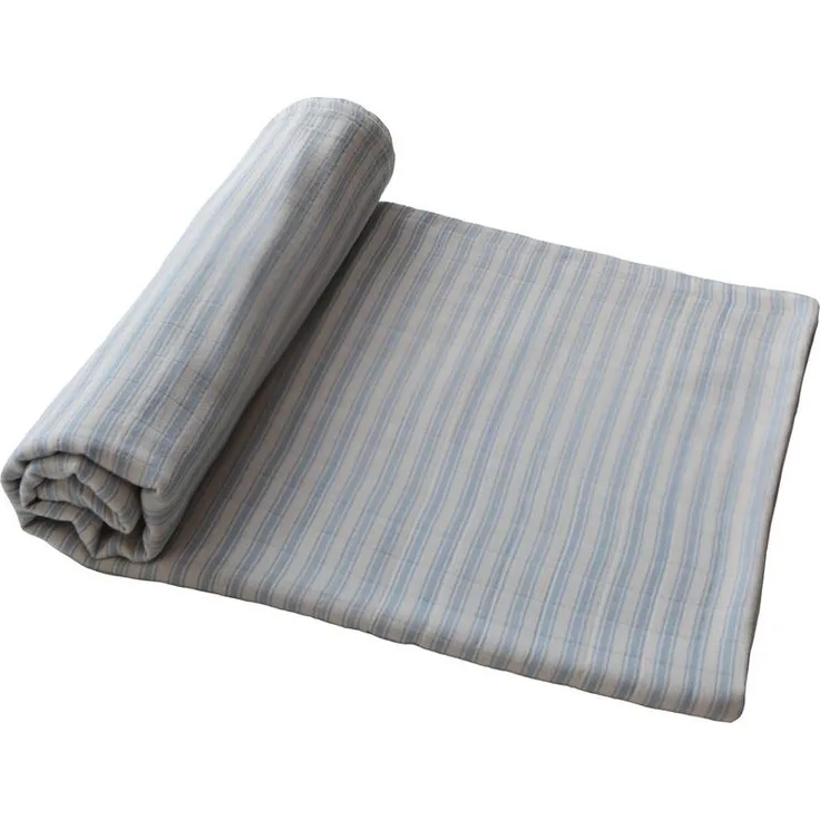 Mushie Musselinwickel Blue Stripe