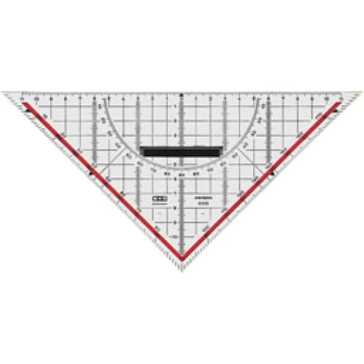 Möbius+Ruppert M+R Geodreieck 32cm glasklar grün hinterlegt 1 Stück (723320000)
