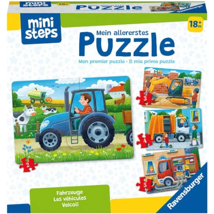 ministeps Kinderpuzzle Mein allererstes Puzzle Fahrzeuge – Bild 1