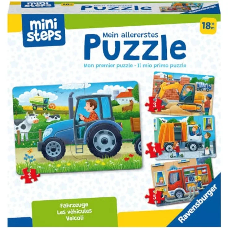 ministeps Kinderpuzzle Mein allererstes Puzzle Fahrzeuge