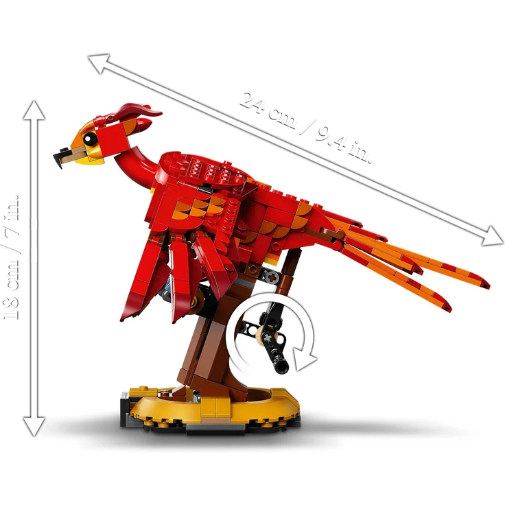 LEGO Harry Potter 76394 'Fawkes, Dumbledores Phönix', 597 Teile, ab 10 Jahren – Bild 7