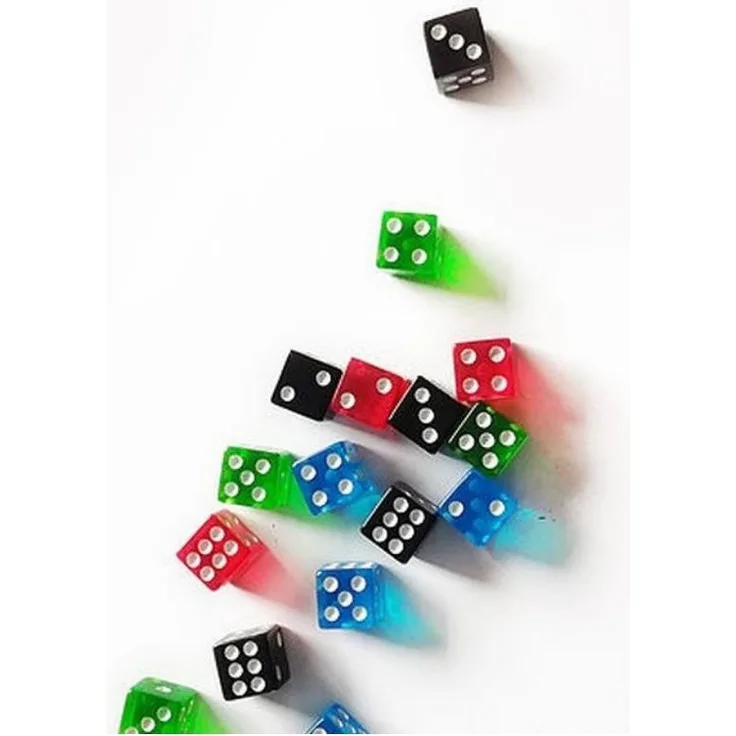 FG025 - Tumblin-Dice Medium: Würfelset 18 x Basis Würfel