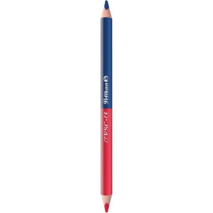 Pelikan Silbentrennstift, Buntstift Rot+Blau zum Silbentrennen, dick, dreieckig, 1 Stück – Bild 3