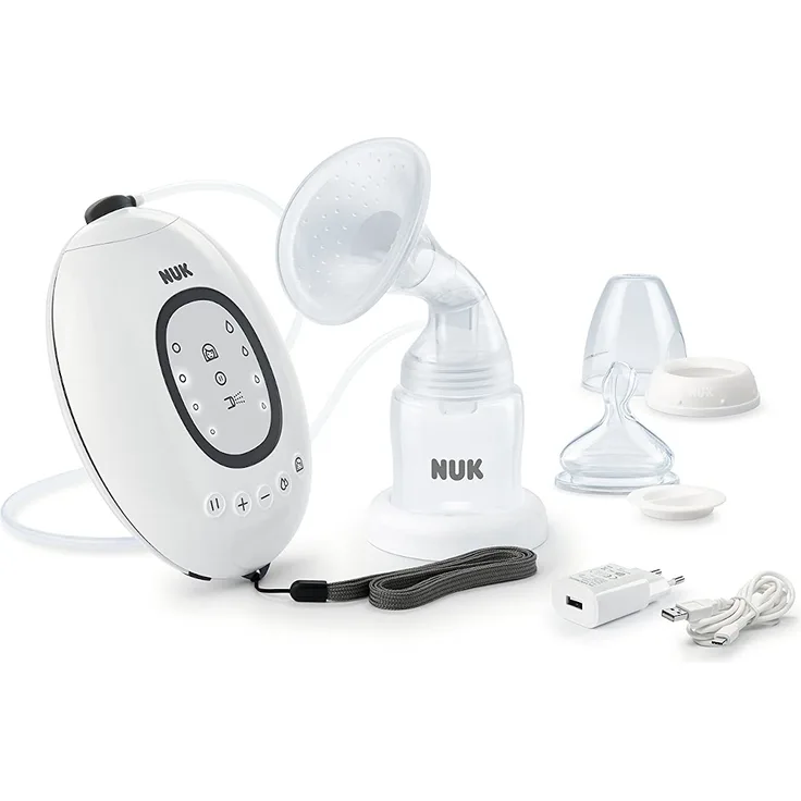 NUK 'FirstChoice' elektrische Milchpumpe inkl. LED-Display, Memory Funktion und 150 ml Muttermilchbehälter