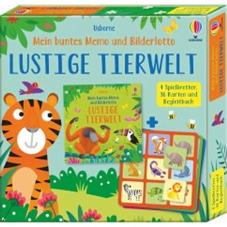 Mein buntes Memo und Bilderlotto: Lustige Tierwelt