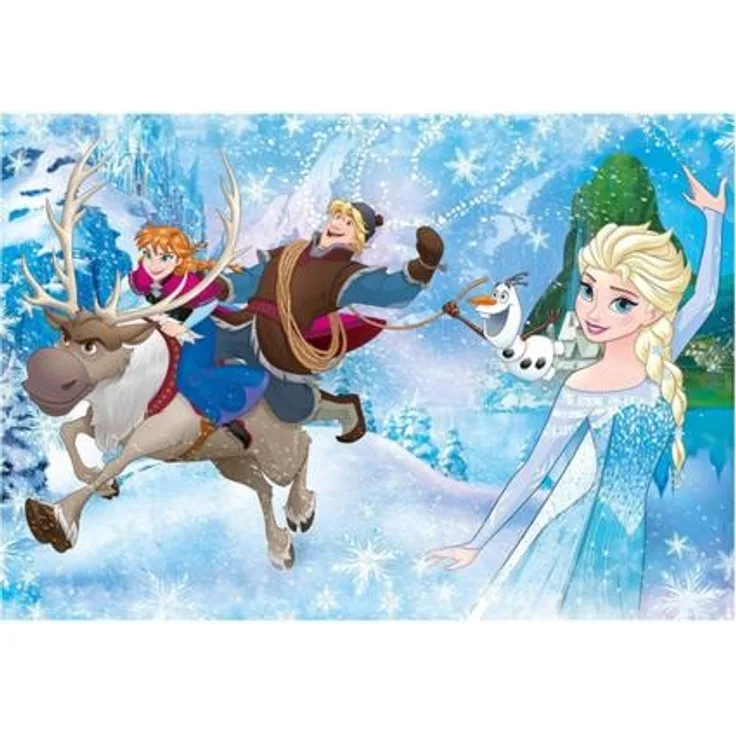 Puzzle Die Eiskönigin Anna & Elsa Frozen 100 Teile extra groß Disney