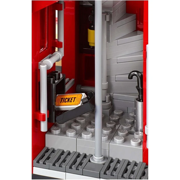 LEGO Creator Expert 10258 'Londoner Bus', 1686 Teile, ab 16 Jahren, Doppeldeckerbus mit authentischen Details – Bild 5
