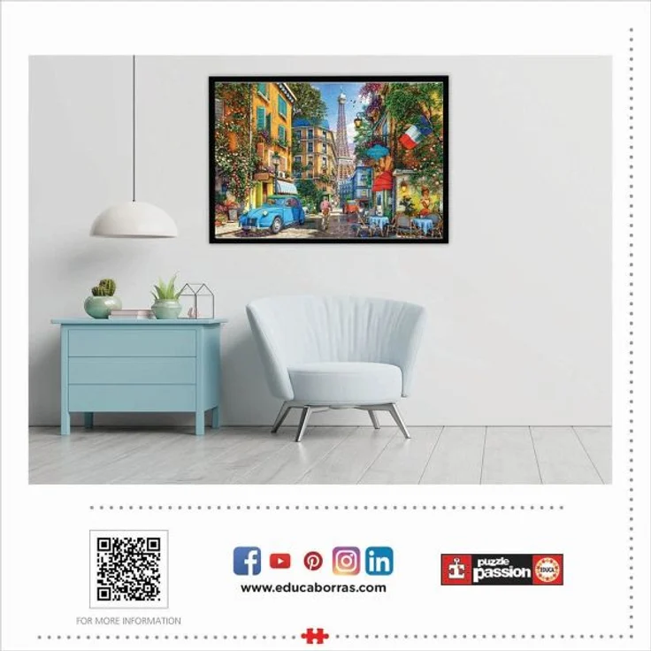 Carletto 9219284 - Educa, Paris Altstadt, Puzzle, 4000 Teile – Bild 7