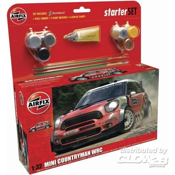 Airfix A55304 Mini Countryman WRC Starter Set