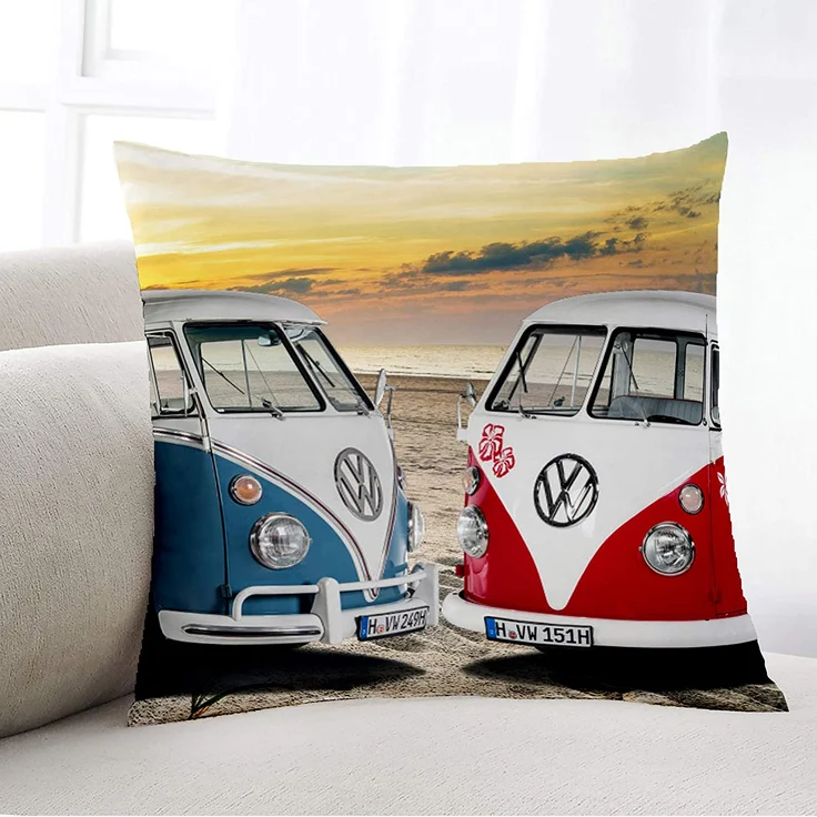 Volkswagen Bulli Kissen 40x40 – Bild 5