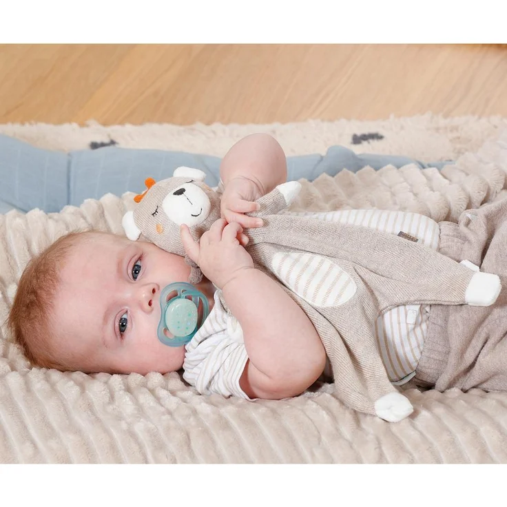Baby Fehn Schmusetuch Teddy fehnNATUR aus Bio Baumwolle | zum Schlafen und Kuscheln - Preisvergleich – Bild 3