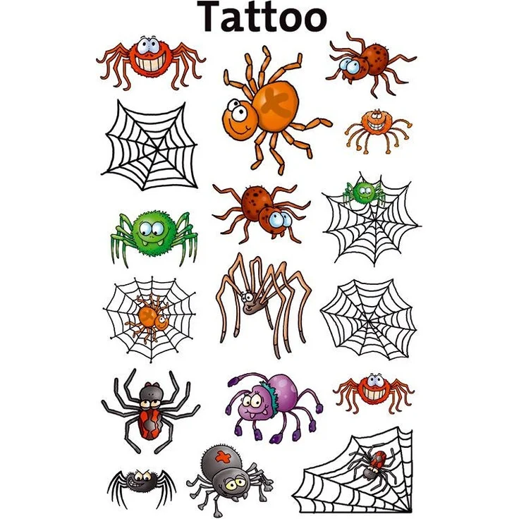 Tattoos Sticker Spinnen
