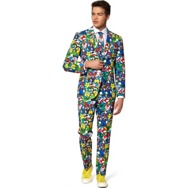 OppoSuits kostümanzug Super Mario Herren Polyester Größe 52
