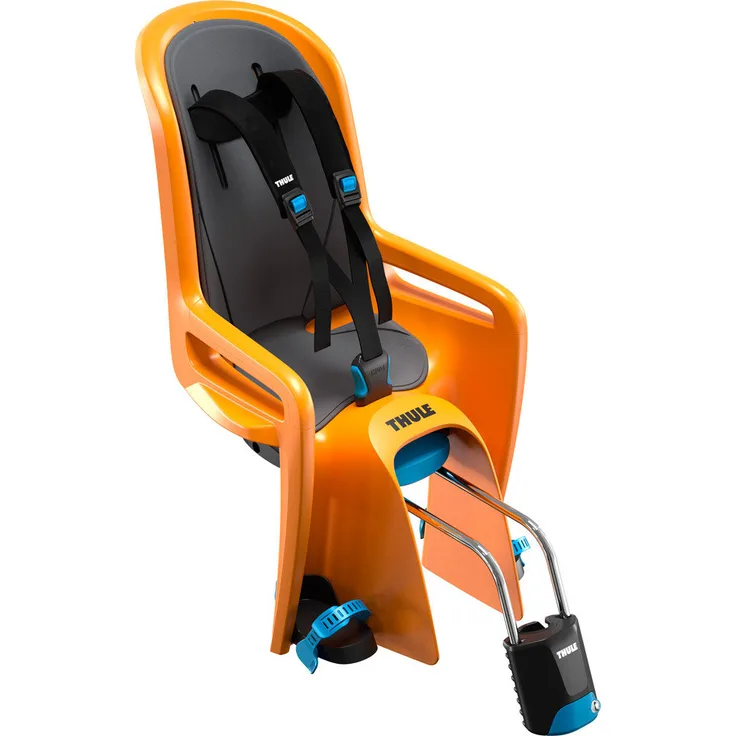 Thule 'RideAlong' Kinderfahrradsitz orange, bis 22 kg, inkl. Rahmenhalterung