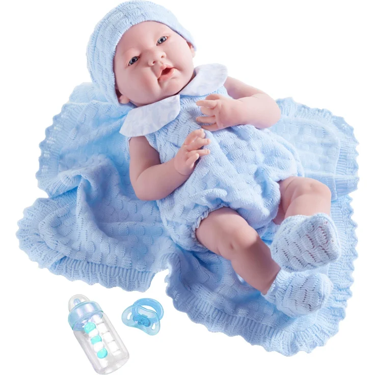 JC TOYS - „Newborn“-Babypuppe, blau (18054) – Bild 1