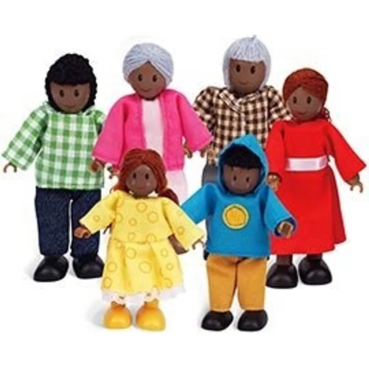Hape - Puppenfamilie II - Dunkle Haut (E3501)