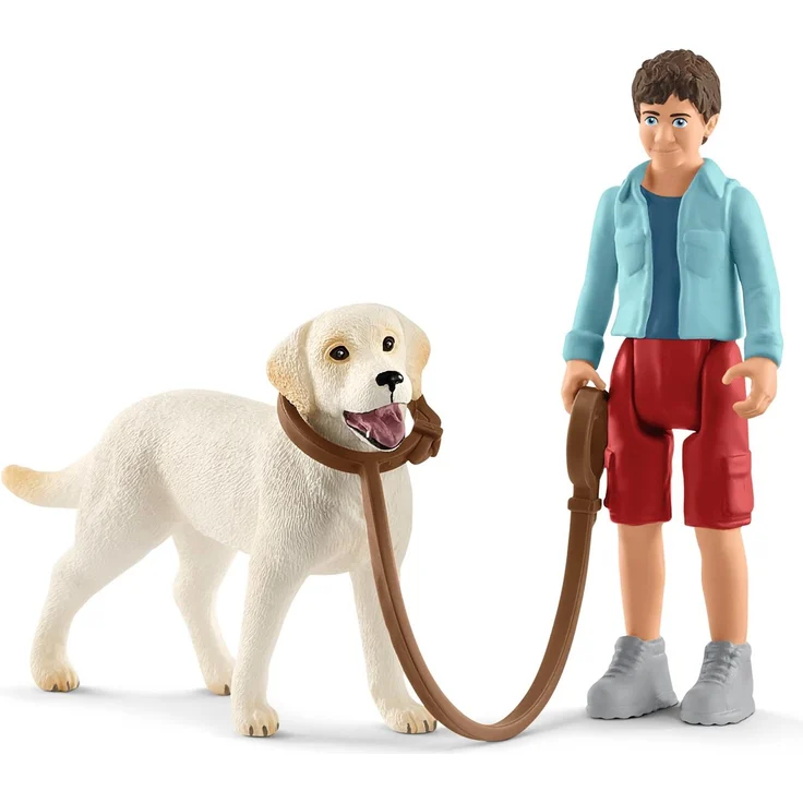 Schleich Farm World 42478 'Spaziergang mit Labrador Retriever', ab 3 Jahren, 3 Teile – Bild 2