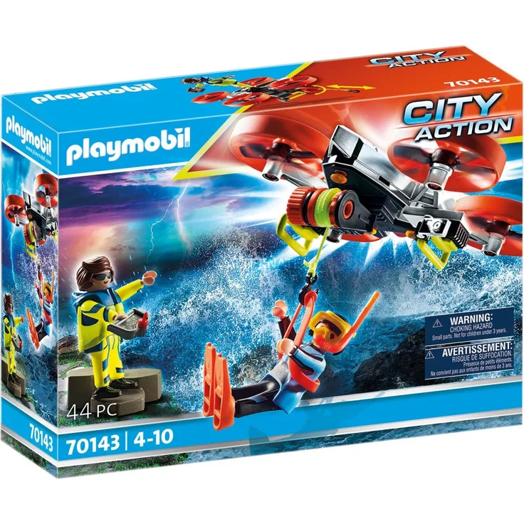 Playmobil City Action 70143 'Seenot: Taucher-Bergung mit Rettungsdrohne', 44 Teile, ab 4 Jahren