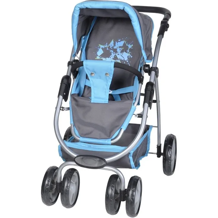 Puppenkombi Coco inkl. Puppenwanne Graffiti Blue