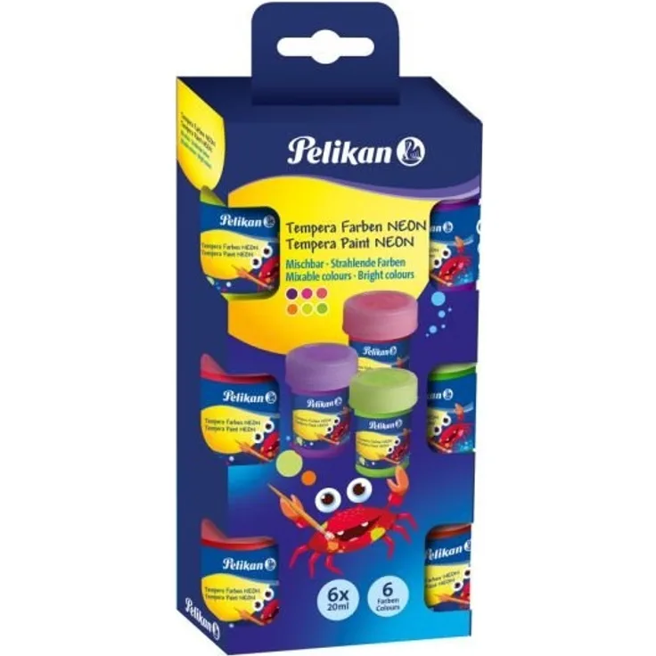 Schulmalfarben Set Neon 740N6EU 20 6 Farben