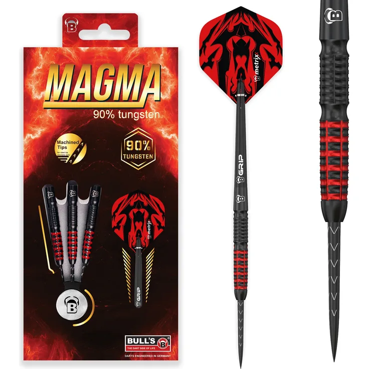 BULL'S Magma Steel Dart/ 21 Gr. /Verpackungseinheit 1 Stück