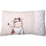 Inwolino 'Kuh Millie' Schmusekissen 25 x 40 cm creme/braun