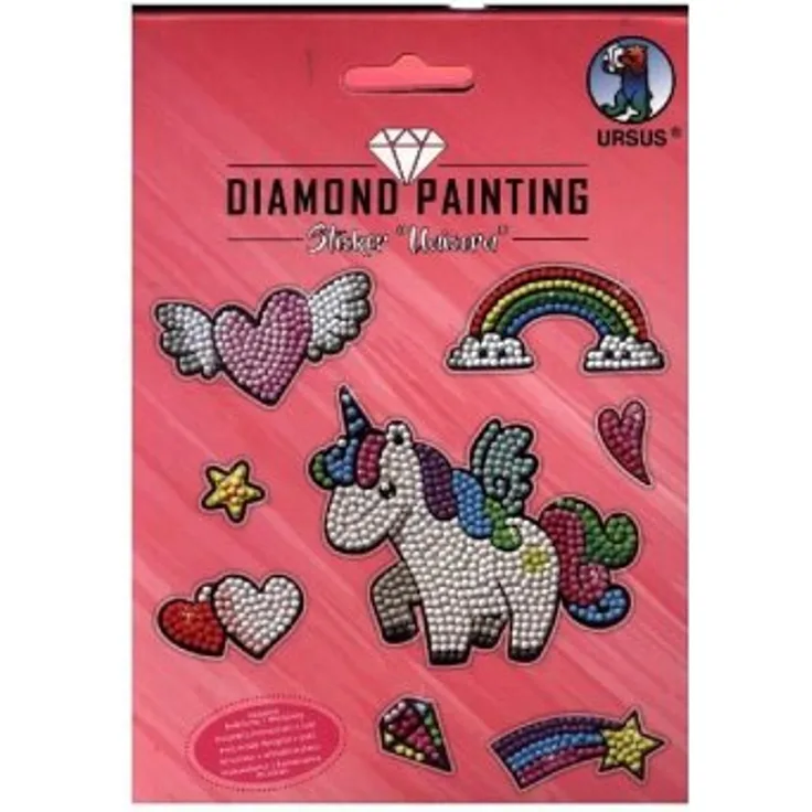 Diamant Painting Sticker "Unicorn" Motiv 1 - selber machen - DIY